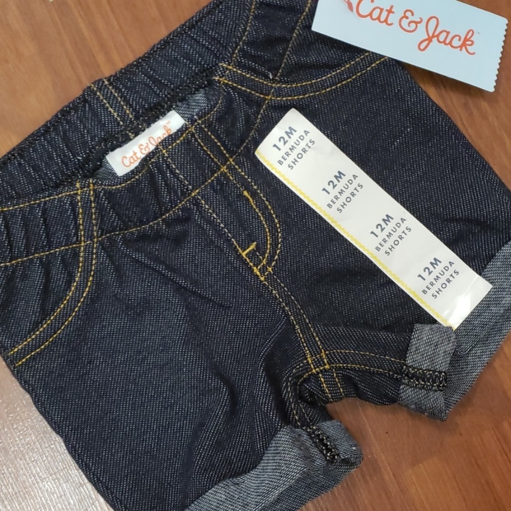 3/$10🌻 Bermuda baby denim shorts NWT